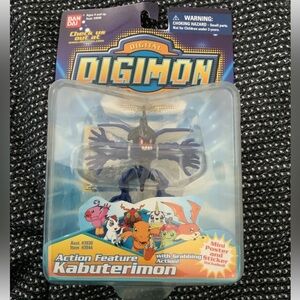 Digimon Digital Monsters Kabuterimon Action Feature & Digi-sticker Bandai 2.5”